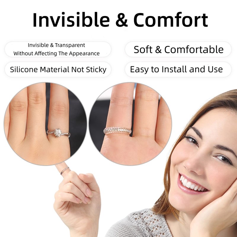 Invisible Ring Sizer Adjuster for Loose Rings, 8 Pack 4