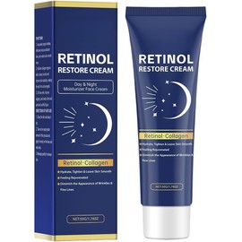 Crema Facial con Retinol — Hidratación Suave y Nutritiva, Ayuda a Mejorar la Textura y Luminosidad de la Piel, Fórmula Ligera para Uso Diario