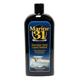 Marine 31 Stainless Steel Liquid Sealant, M31-630, 16 Fl. Oz. Bottle, Stainless Steel Liquid Sealant, Clear Finish