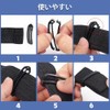 Samcos Tape Clips, Belt Clips, Set of 10, Plastic for