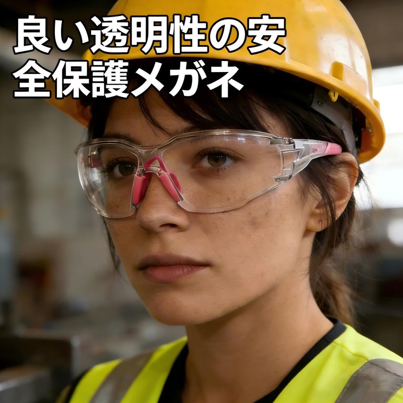 PAERDE Ultra-Lightweight Safety Goggles with Anti-Fog and UV Protection, Windproof