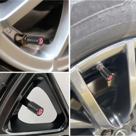12PCS Alloy Valve Caps Dust Caps for Car Tyres Valve Caps With O Seal Ring Metal Colorful British Flag Pattern Dust Caps Universal for Cars, SUVs, Bicycles, Motorcycles, Trucks