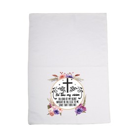 LEVLO Christian Faith Baptism Housewarming Gift Religious Home Decor Dish Kitchen Towel for BFF Sisters (Be Thou)