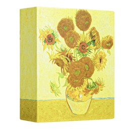 Hiwhy Small Photo Album 15x10 CM (6x4 Inch) 100 Pockets, Slip in Pockets Picture Album, Mini Picture Book for Baby Family Vacation Wedding Anniversary, Sunflowers