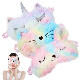 IWOWHERO 3pcs Convenient Eye Covers Reusable Sleep Mask Light Blocking Eye Patch for Household Travel