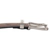 Nautica Men's Casual Padded Leather Belt with Signature Ornament, Signature