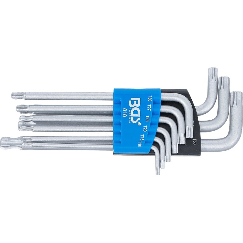 BGS 818 Allen Key Set, T-Profile (for Torx) with Ball