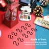 Meprotal 50pcs 1inch S Hooks, Black Mini Ornament Iron Hooks
