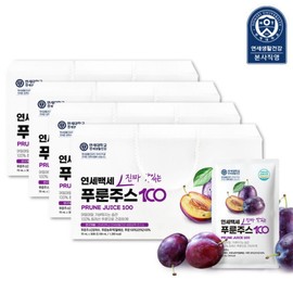 Yonsei Life & Health Yonsei Baekse Prune Juice 100 70ml 30 pouches 4 boxes (Total 120 pouches) / 연세생활건강 연세백세 푸룬주스100 70ml 30포 4박스 (총 120포)