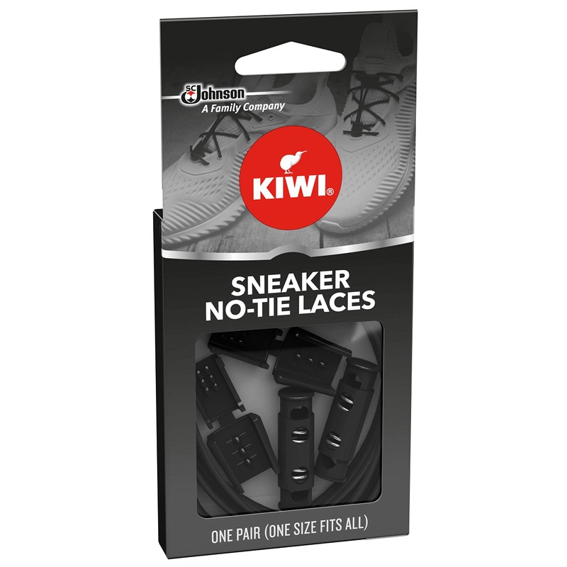 Kiwi No Tie-Lace, 1 Pair Black (Pack - 1)