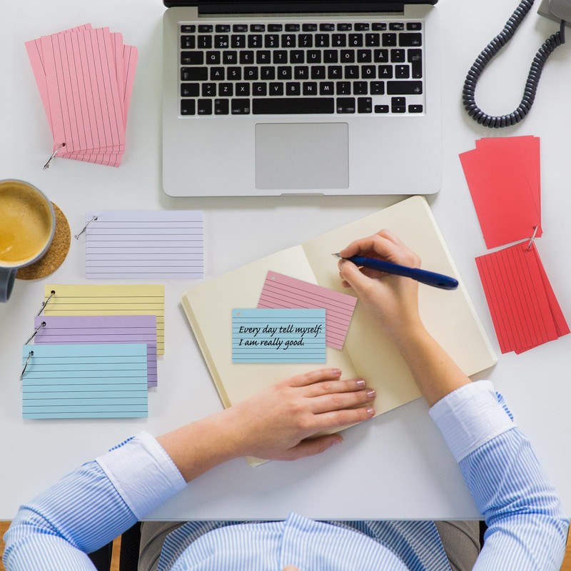 moinkerin Index Cards (Muticolor, A8)