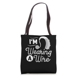Hearing Aid Ear Disability Support Deaf Awareness Tote Bag