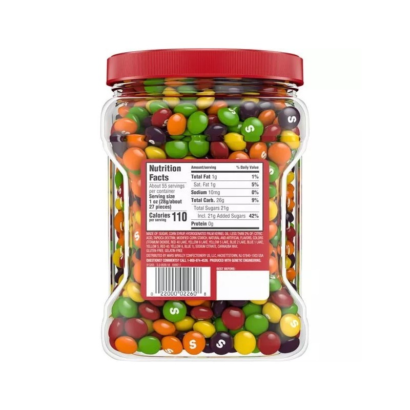 Skittles Original Fruity Candy Jar - 54oz