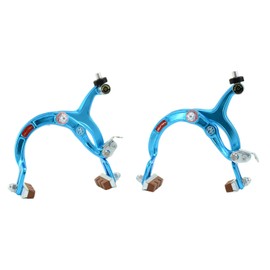 DIA-COMPE MX1000 Side Pull Caliper Brake Set (F+R) for Old School BMX, Blue, DP2508-FR