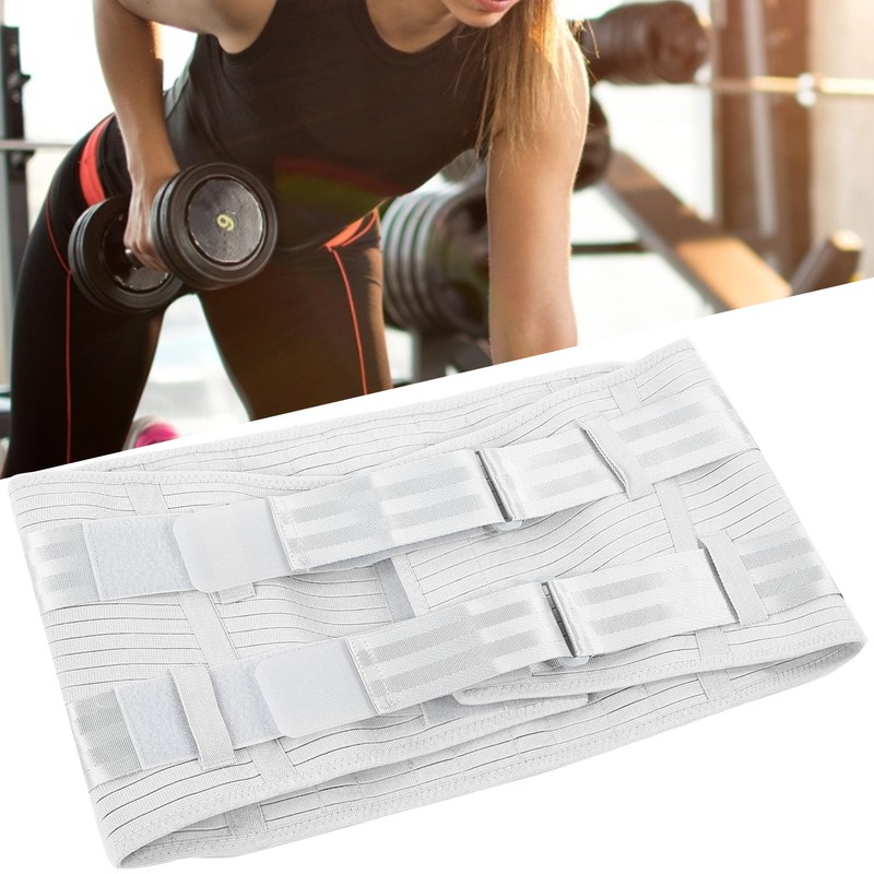 Steel Plate Compression Waist Training Belt Lower Back Brace Adjustable