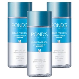 Pond's Clear Face Spa Lip & Eye Makeup Remover, 120ml, 3 pcs / 폰즈 클리어 훼이스 스파 립 앤 아이 메이크업 리무버, 120ml, 3개