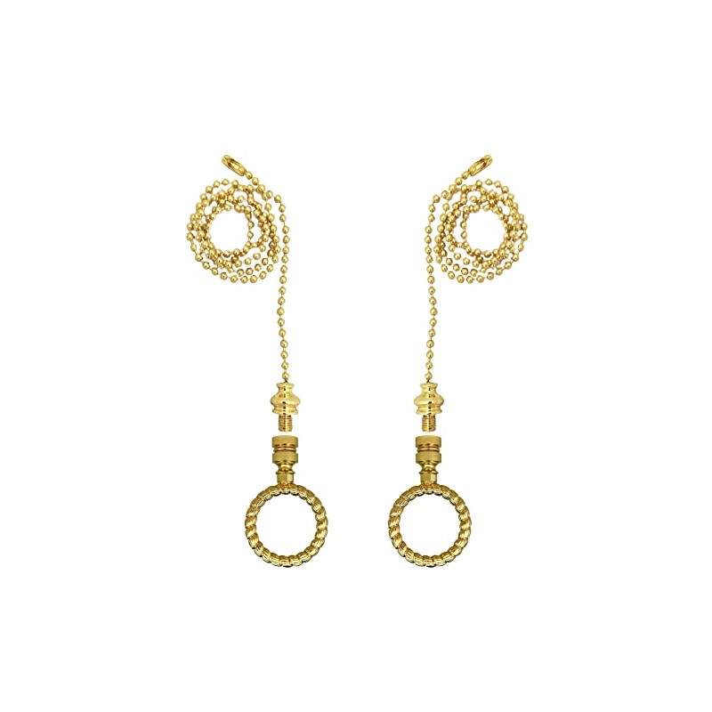 Royal Designs, Inc. Rope Wreath Finial with Fan Pull Chain,
