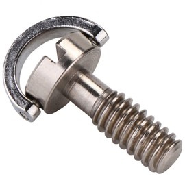 TEHAUX 2pcs Stainless Steel D-ring Tripod Quick Release Camera Screws Mounting Adapter Flat Head Slot for Dslr Monopod Telescope Compatibility