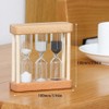 Creative 3-in-1 Wooden Hourglass Timer with 1/3/5 Minute Countdown for