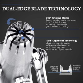 Swissklip Human Power Nose Hair Trimmer for Men | Manual Nose Hair Trimmer fo...