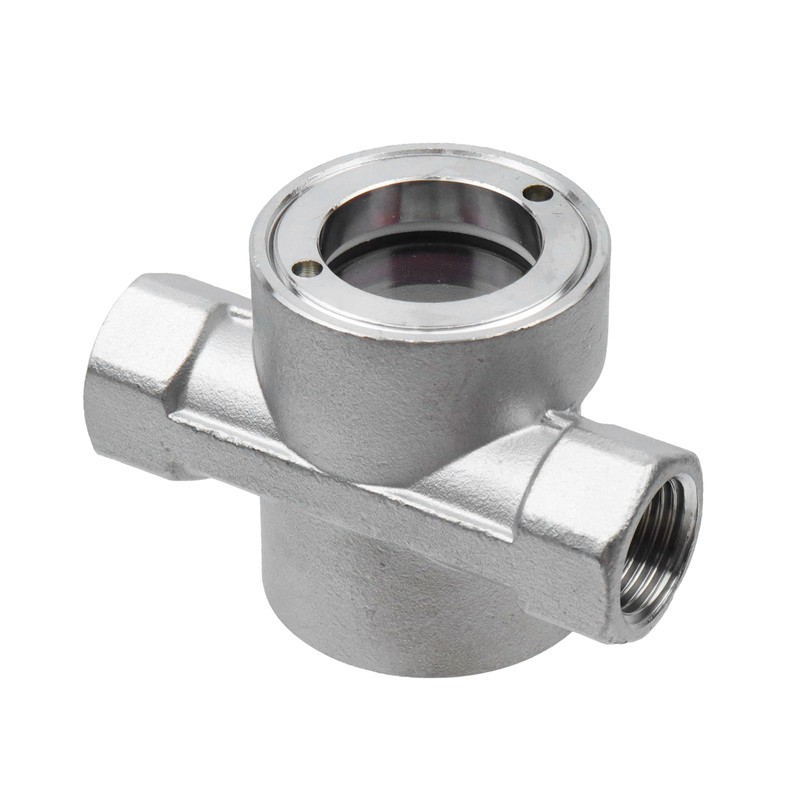 Antrader 1/2"NPT Female 304 Stainless Window Sight Glass Flow Indicator