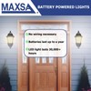 Maxsa 43319 Premium Battery-Powered Motion-Activated Decorative Outdoor Warm White LED
