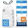 Reli. Custom Fit H Trash Bags (60 Count) Fits Simplehuman