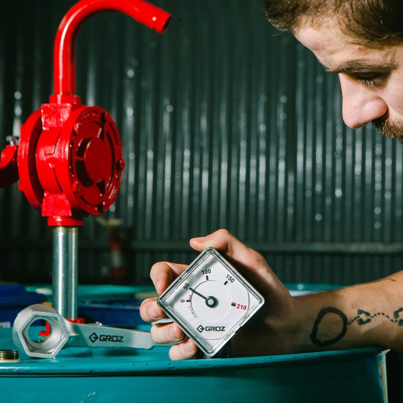 GROZ Drum Level Indicator | ¾-Inch Thread | Polyethylene Construction