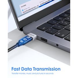 LENTION USB to USB C Adapter 1 Pack, USB-C to USB Adaptor, Type C Female to A Male Converter, Compatible with MacBook (CB-H1, Silver)