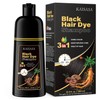 Meidu Champú Teñir Cabello Cubrir Canas Tinte Negro Natural Mujeres