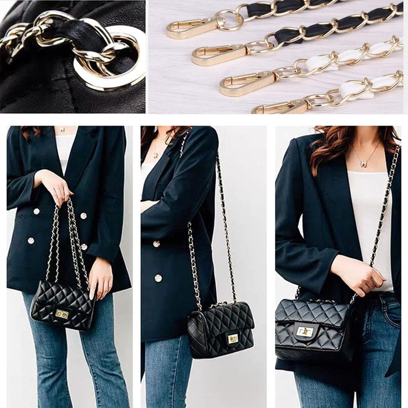 Pack of 2 Bag Chain, 120 cm Chain Shoulder Strap