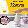 UltraChop Push Food & Vegetable Chopper, Heavy-Duty Stainless Steel Blades,