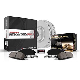 Power Stop CRK3073 Coated Brake Rotor & Ceramic Brake Pads- rear For Lexus LX570, Lexus LX570, Toyota Land Cruiser, Toyota Land Cruiser, Toyota Sequoia, Toyota Tundra [Model Specific]