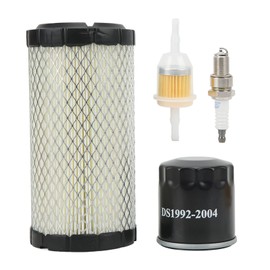 Club Car Tune Up Kit, Club Car Air Filter Element Fuel and Oil Filter Spark Plug Set 28463G01 Replacement for EZGO RXV 2008‑up Gas