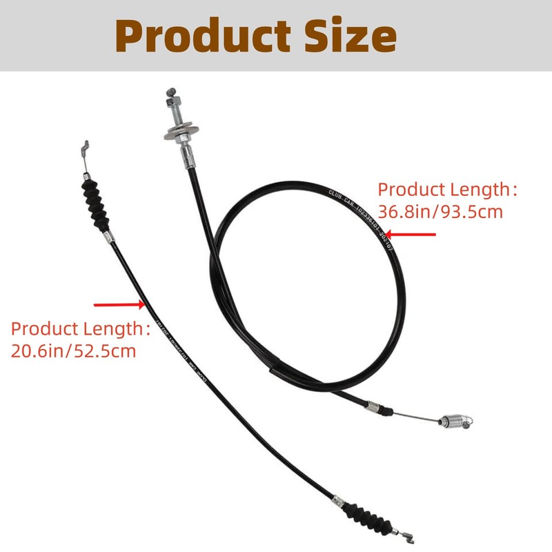 Narcilors Golf Cart Governor and Accelerator Cable Kit 102336001 Replacement