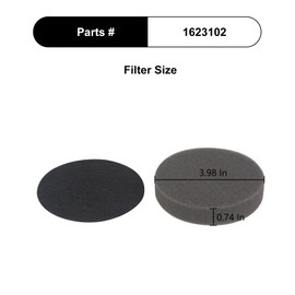 CPAI 3875 Filter Compatible with Bissell 3875 3070 3080 3925 2831 3339 2903 2921 2900A 2900 3274 Pet Hair Eraser Slim Corded Vacuum (4 Filter)