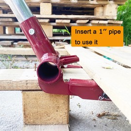 JINHAN Pallet Buster Articulating Head, Enhanced Deck Board Wrecker Pry Bar, Wooden Pallet Dismantling Tool, (Head Only, No Handle)