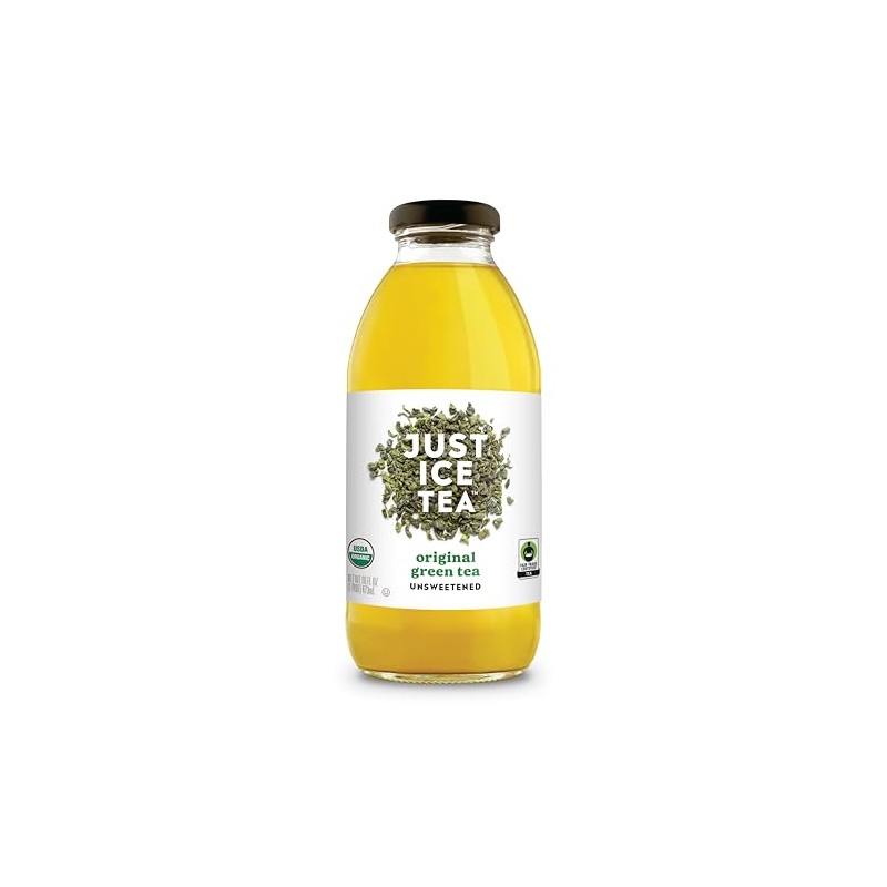 Just Ice Tea Organic Iced Tea, 16 Fl Oz Glass