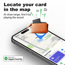 Alimingyan Smart Air Tracker Tag, Luggage Tracker Key Finder Compatible with Apple Find My (iOS Only), Left Behind Remind, Tracker Tag for Key Luggage Bag and More 1 Pack