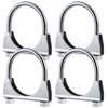 Datanly 4 Pcs 4" Exhaust Clamp Heavy Duty U-bolt Exhaust