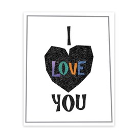 I Love You Print 11x14 Inches, Decorative Print, Wall Décor, I Hear You, Playroom Décor, Living Room Décor, Wedding Gift, Newlyweds Gift, I Love You!, Baby Nursery, Baby Décor, Home Decoration