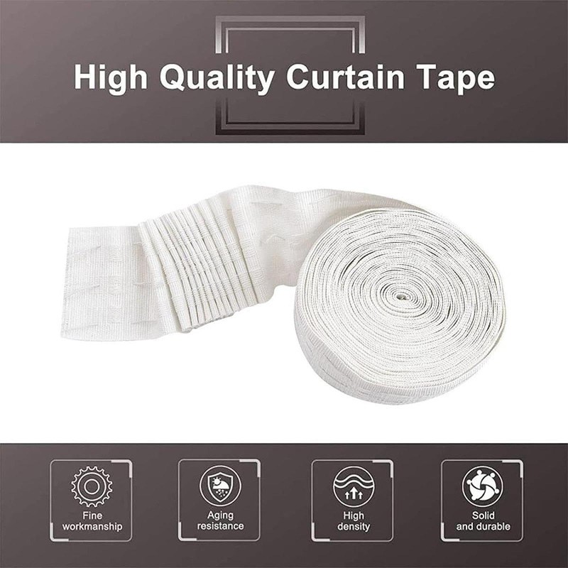 B Baosity Curtain Band Window Treatment Accessories, Multifunctional Pleat Tape