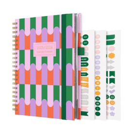 And Per Se Teacher Planner 2025-2026 Academic Year -Teacher Lesson Planner from July 2025 to June 2026, 8.5" x 11", Weekly & Monthly Planning for Teachers with Monthly Tabs, Stickers (Color Block)