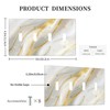 JDAKHD Gold White Marble Light Switch Cover Plate Abstract Modern