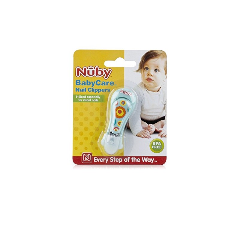Nuby Baby Care Nail Clippers, Colors May Vary