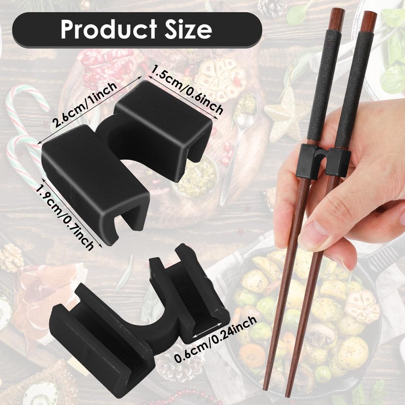 6 Pairs Reusable Chopsticks Helper,Chopsticks Trainer Training Chopsticks For Adults