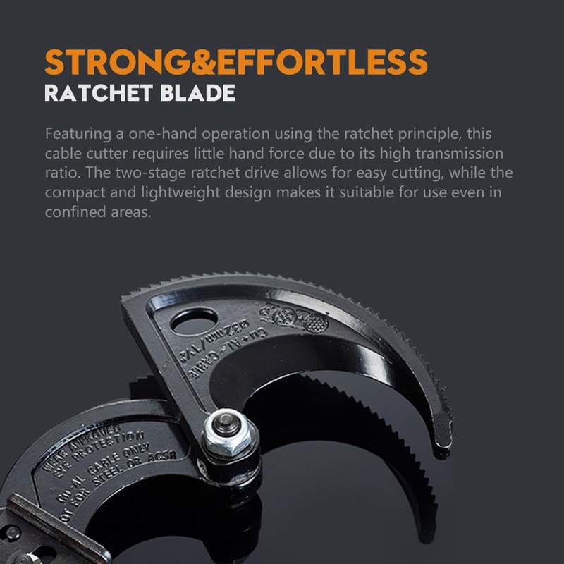 Ratchet Cable Wire Cutter Heavy Duty Wire Cutter for Aluminum
