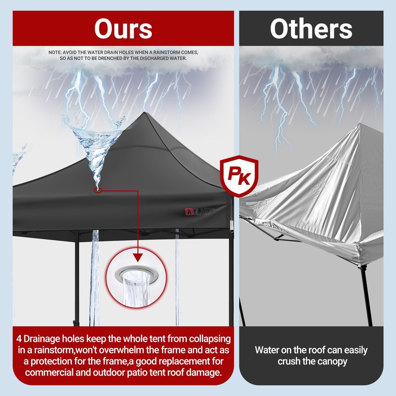 CLAETF 10x10 Canopy Replacement Top for Pop Up Canopy Tent