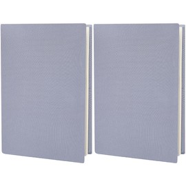 CRASPIRE 2Pcs Book Sleeve Cover Stretchable 7 x 13in Notebook Wrap Sleeve Up to 7 x 9in Rectangle Cloth Elastic Grey Fabric Reusable Washable Protective Covers for Hardcover Books Paperback Textbook