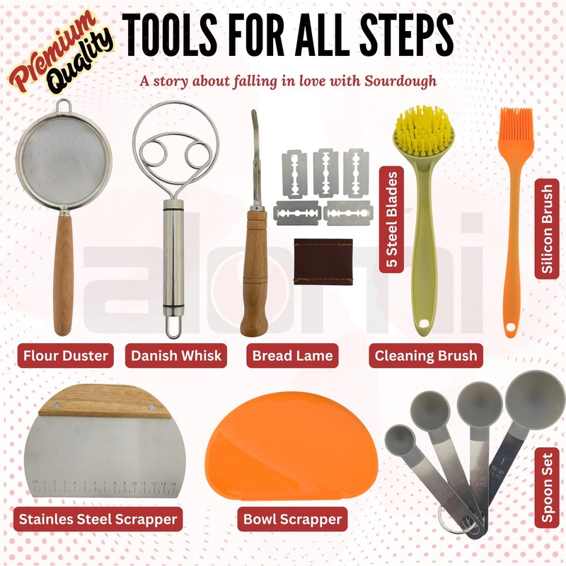 36 PCS Sourdough Starter Kit, Sour Dough Starter Kits, Bread